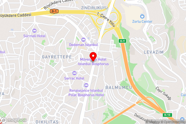 Renaissance Istanbul Polat Bosphorus Hotel - Hotel Location Map