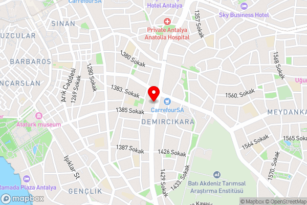 Residence Inn by Marriott Antalya - Hotel Location Map