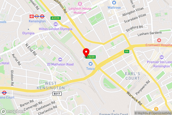 Residence Inn by Marriott London Kensington - Hotel Location Map