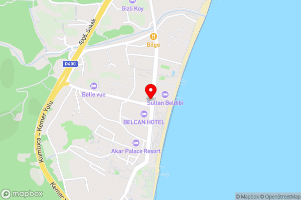 Rios Latte Beach Hotel - Hotel Location Map