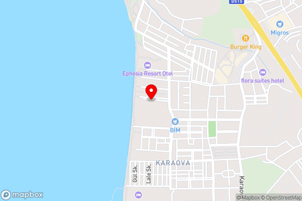 Risus Beach Resort Hotel - Hotel Location Map
