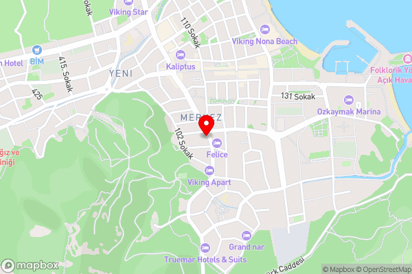 Rivero KONAK APART - Hotel Location Map
