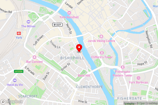 Riverside Apartment York - Hotel Location Map