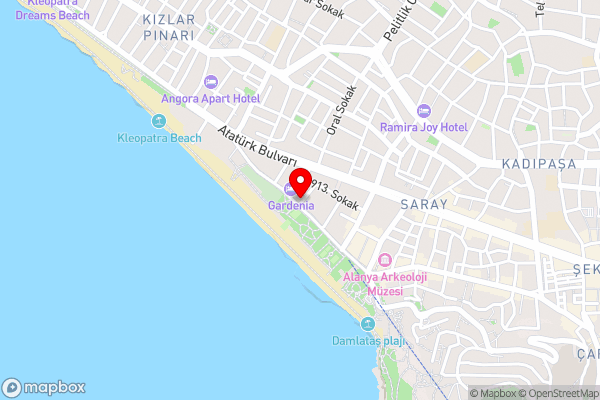 Riviera Hotel & Spa - Hotel Location Map