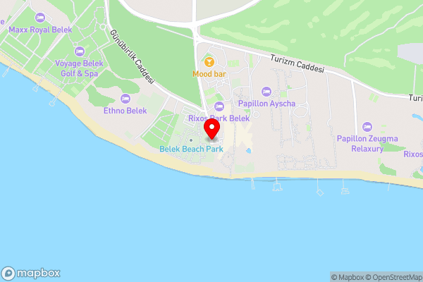 Rixos Park Belek - The Land Of Legends Access - Hotel Location Map