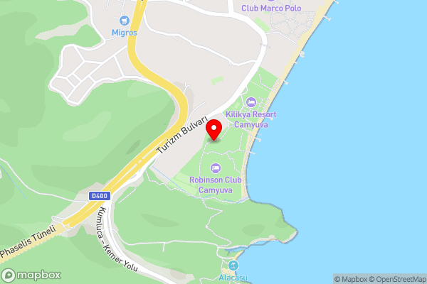 ROBINSON CAMYUVA - Adults only - Hotel Location Map