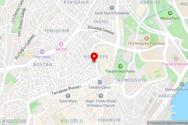 ROCO Beyoglu - Hotel Location Map