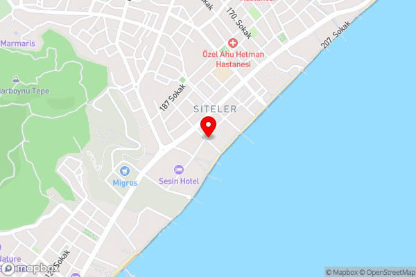 Romance Beach Hotel - Hotel Location Map