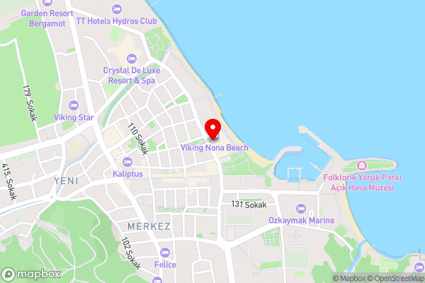Romeo Beach Hotel - Hotel Location Map