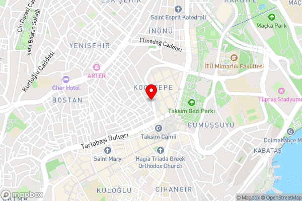 Rooms Inn Taxim - Hotel Location Map