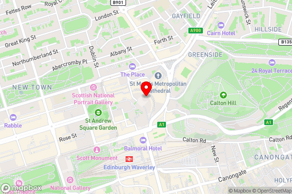 Roomzzz Edinburgh - Hotel Location Map