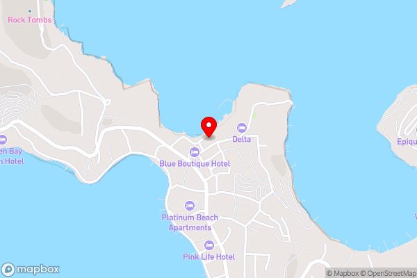 Rose Beach Garden - Hotel Location Map