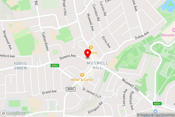 Roseview Alexandra Palace Hotel - Hotel Location Map