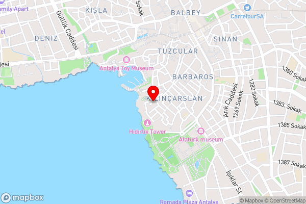 Route Hotel Kaleici - Adult Only (12+) - Hotel Location Map