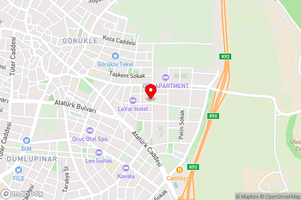 Royal BBY Suit Otel - Hotel Location Map