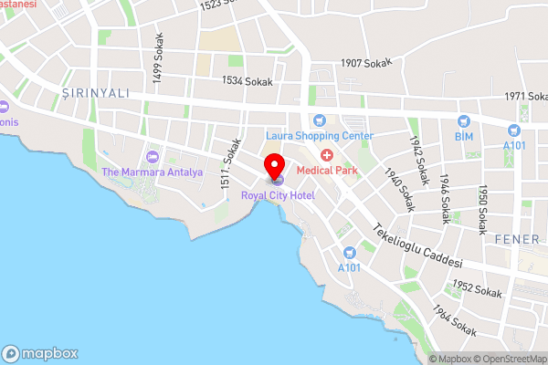 Royal City Hotel - Hotel Location Map