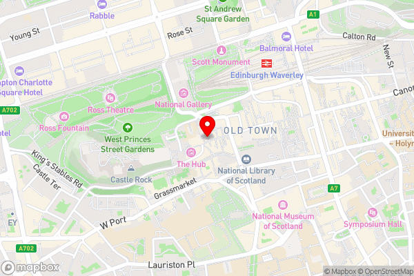 Royal Mile Budget Apartments - Hotel Location Map