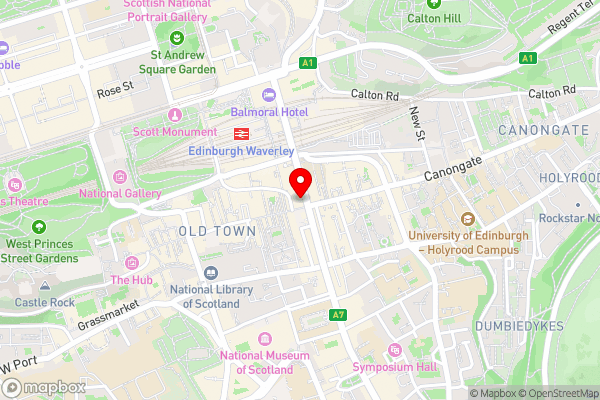 Royal Mile Mansions Apartment - Hotel Location Map
