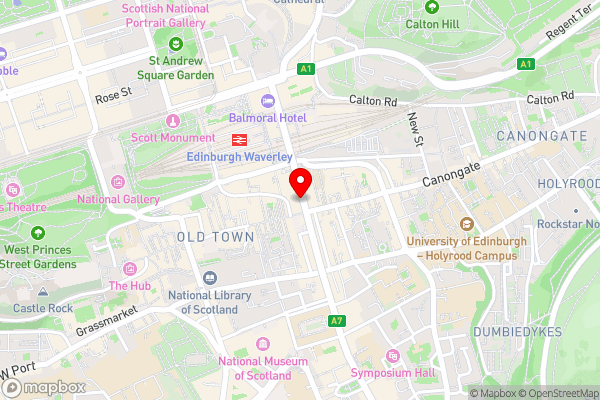 Royal Mile Mansions Apartment Edinburgh - Hotel Location Map