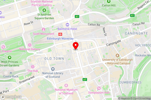 Royal Mile Mansions by Edinburgh City Apartments - Hotel Location Map
