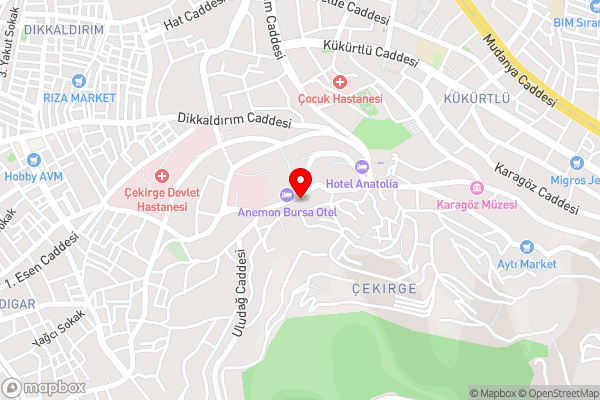 Ruba Palace Thermal Hotel - Hotel Location Map