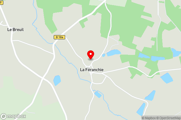 Rustic French Farmhouse, La Feranchie, Cheronnac - Hotel Location Map