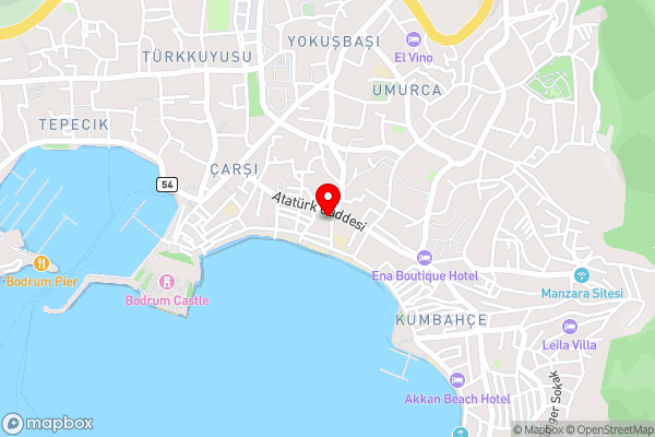 RÜYA BOHEME HOTEL BODRUM - Hotel Location Map