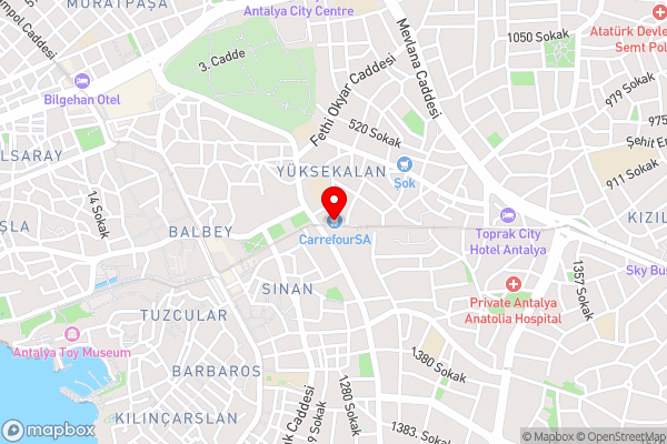 Safari Otel - Hotel Location Map