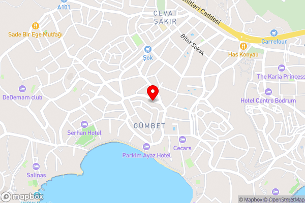 Şahin Apart - Hotel Location Map