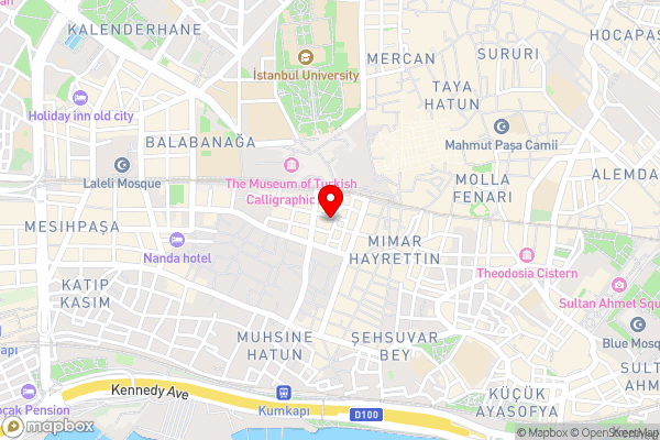 Salinas Istanbul Hotel - Hotel Location Map