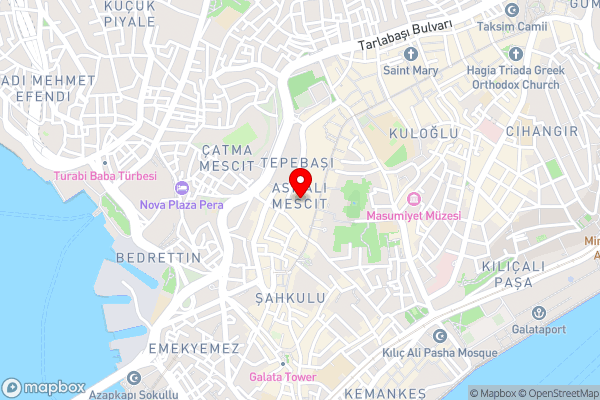 Sanat Boutique Hotel Pera - Hotel Location Map