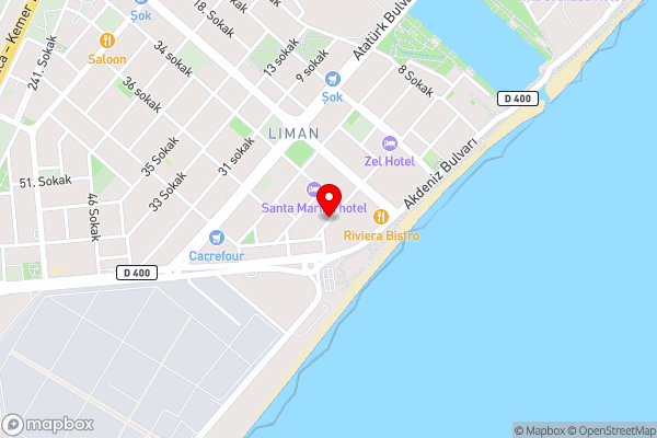 Santa Marina Hotel - Hotel Location Map