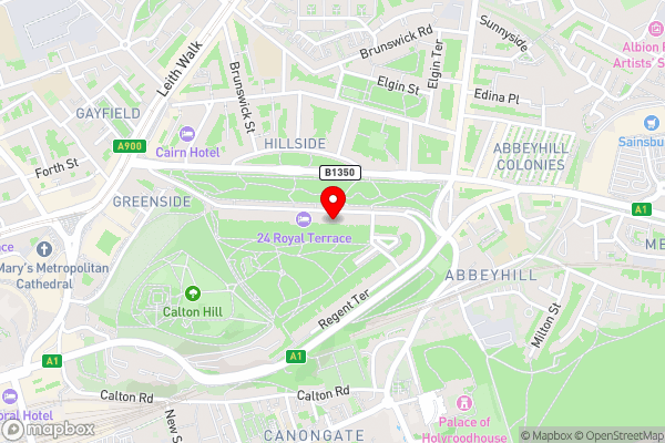 Scottish Stays - Luxurious Apartment in Royal Terrace - Hotel Location Map