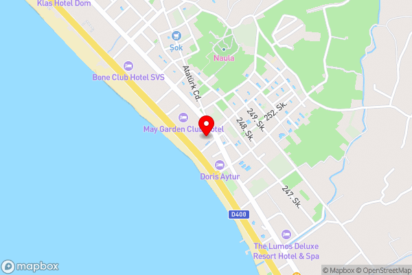Scylax Hotels Mahmutlar - Hotel Location Map