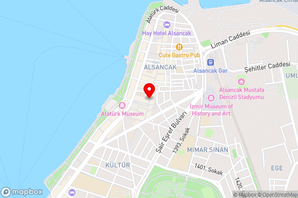 Sea View, Your Home in the Center of Alsancak - Hotel Location Map