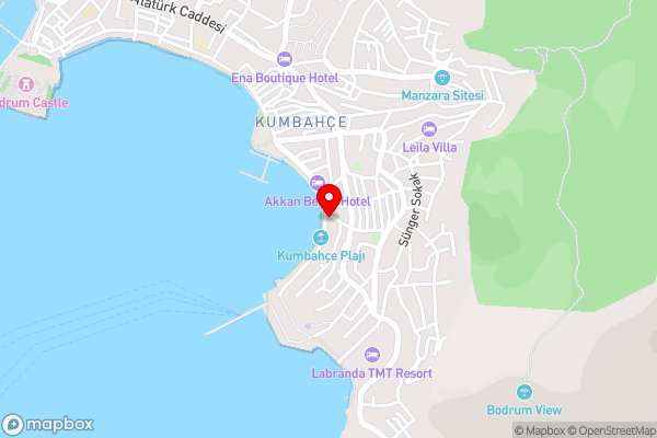 Seafront Flat with Excellent Sea View in Bodrum - Hotel Location Map