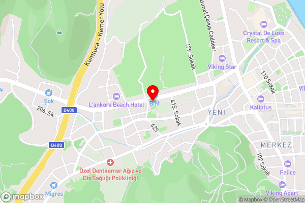 Sealife Kemer Resort Hotel - Ultra All Inclusive - Hotel Location Map