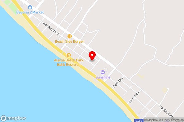 Seaside Kestel apartment - Hotel Location Map