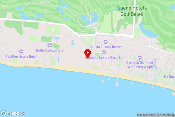 Selectum Luxury Resort Belek - Hotel Location Map