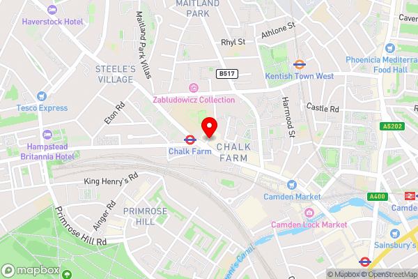 Selina Camden - Hotel Location Map