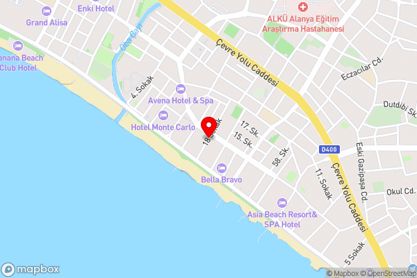 Semiz Apart Hotel - Hotel Location Map