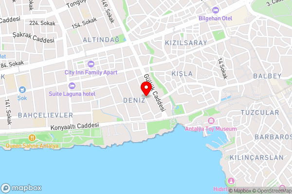Serene Flat Close to Beach in Muratpasa - Hotel Location Map