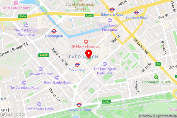 Shakespeare Hotel - Hotel Location Map