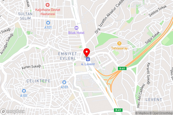 Sheraton Istanbul Levent - Hotel Location Map