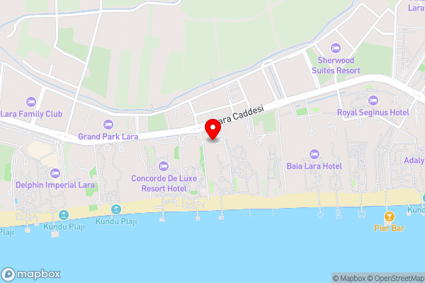 Sherwood Exclusive Lara - Hotel Location Map