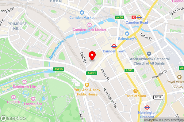 SIAC Hampstead Heath Regents Park - Hotel Location Map