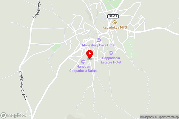 Sinasos Palace Cave Hotel - Hotel Location Map