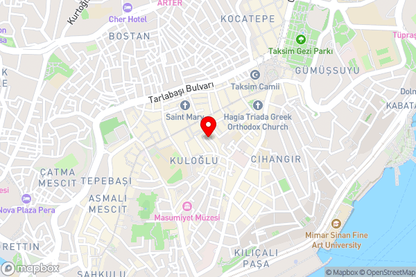 Şiva Pera Hotel & SPA - Hotel Location Map