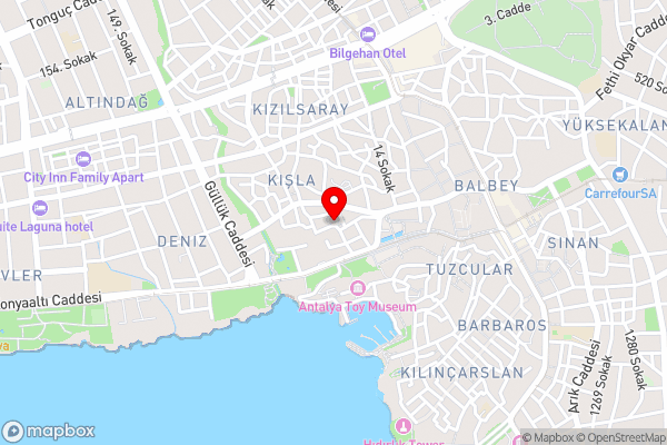 Sky Kamer Hotel Antalya - Hotel Location Map