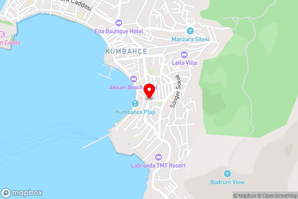 Splendid Apartment near Beach in Bodrum - Hotel Location Map